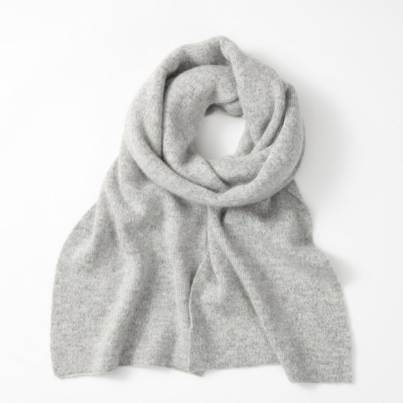 Noblag Scarves For Men & Women Light Grey Slouchy Raccoon